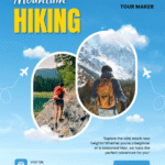 Blue and Yellow Vibrant Travel Mountain Hiking Instagram Post