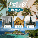 White And Blue Travel To Asia Flyer